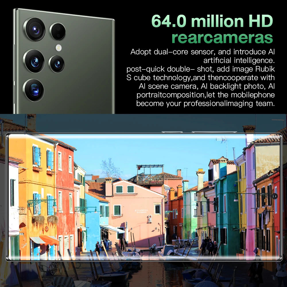 Original Mobile Phone S23 Ultra 6.8 Inch 16GB+1TB Face ID Unlocked Cellphones Mobile Phone Smart Phones 5G Smartphone