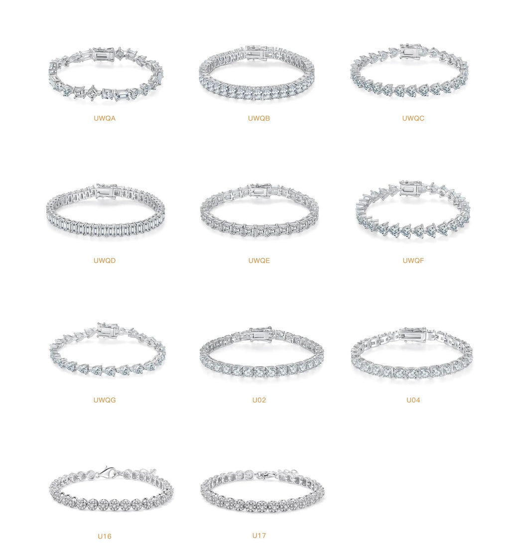 Fashion Exquisite Bracelet Bracelet 925 Sterling Silver Wedding Bracelet Tennis Shiny Colorful Moissanite Women Fashion