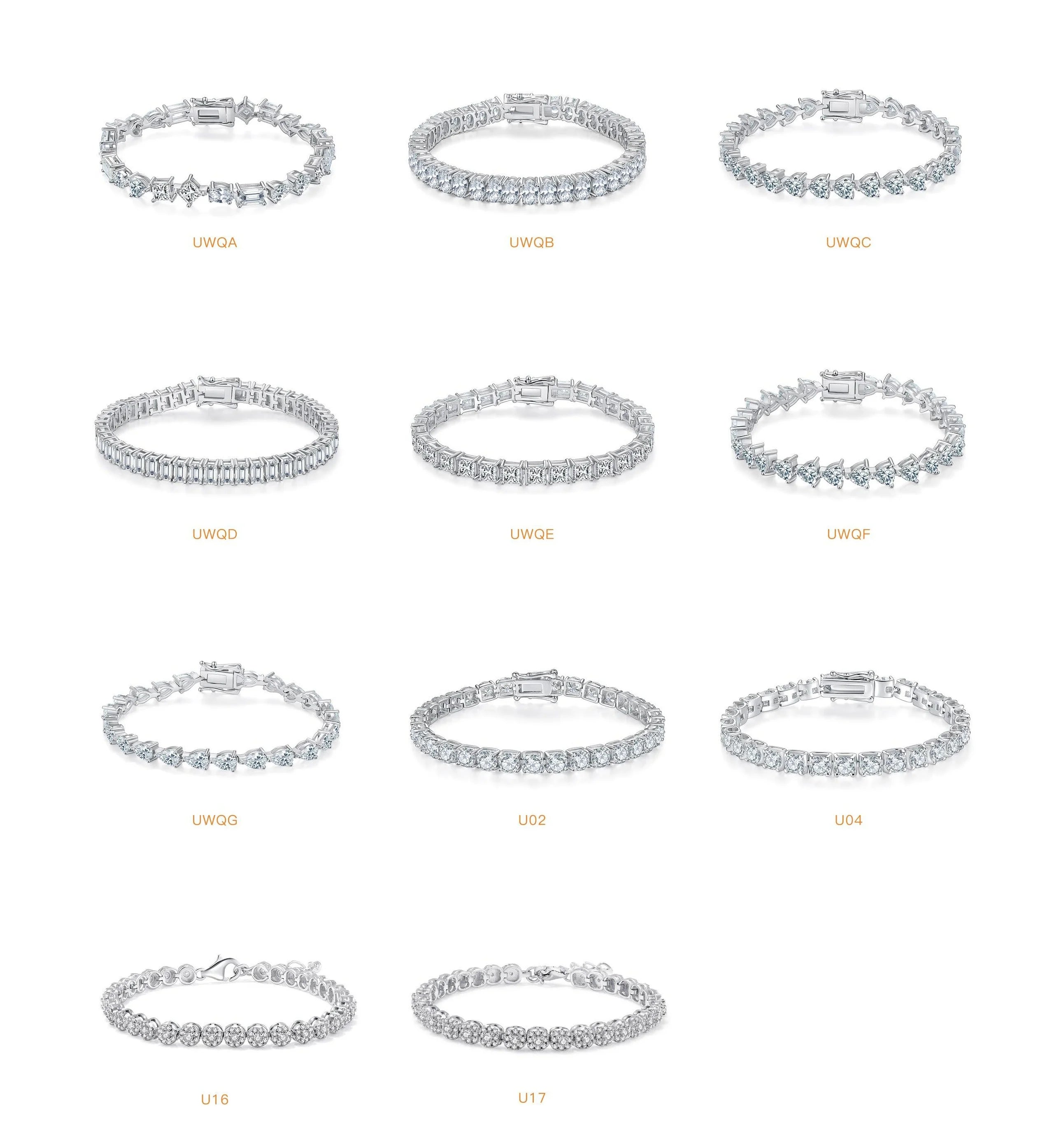 Fashion Exquisite Bracelet Bracelet 925 Sterling Silver Wedding Bracelet Tennis Shiny Colorful Moissanite Women Fashion