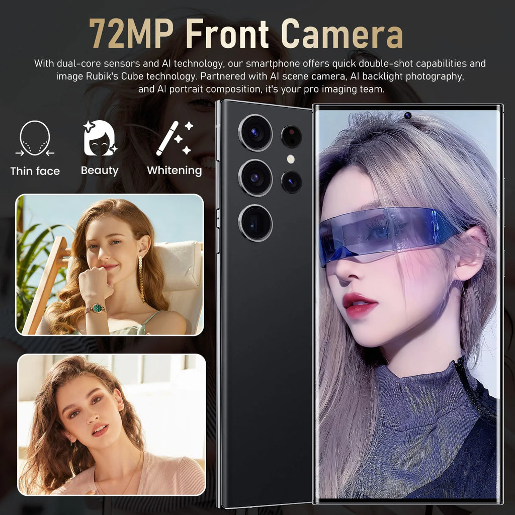 Wholesales Selling Original Phones S24 Ultra 5G Smartphone 5G Dual SIM Mobile Phone with Android 13.0 for Gaming Version
