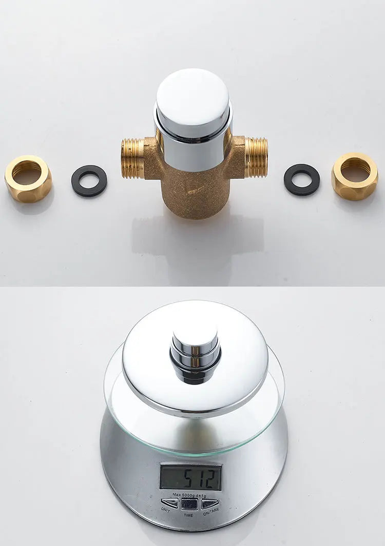 Swimming Pool Bathroom Concealed Single-cold Delayed Shower Tap Outdoor Beach Surface-mounted Push-button Delayed Shower Switch