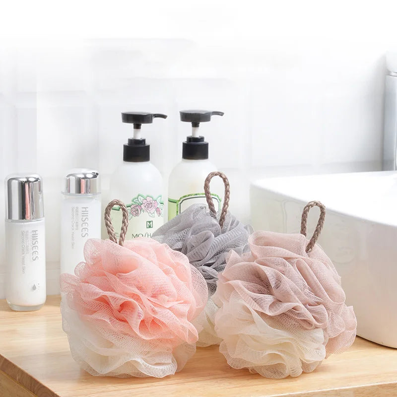 Promotion Soft Bath Bubble Bath Flower Design Exfoliating Body Shower Ball Sponge Loofah Shower Bouquet