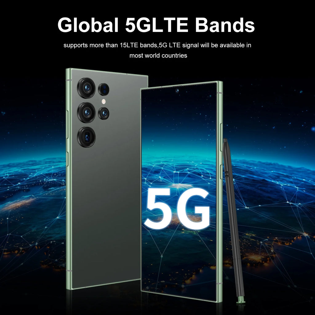 2025 New S25 Ultra 5G Android Smartphone Unlocked with Full HD Screen Dual SIM 16+1TB Storage LTE Cellular Low Price Cell Phones