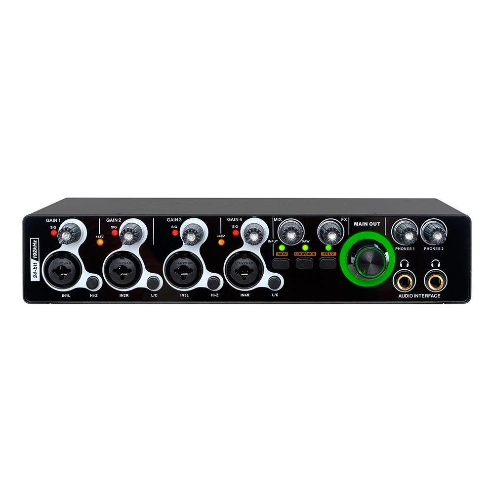 2023 Xtuga E-44 New Upgrade 24Bit 192KHz 4 Input 4 Output Sound Card Carte Son USB Interfaz De Audio Interface
