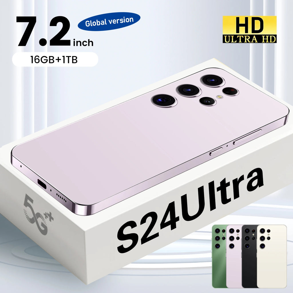 Wholesales Selling Original Phones S24 Ultra 5G Smartphone 5G Dual SIM Mobile Phone with Android 13.0 for Gaming Version