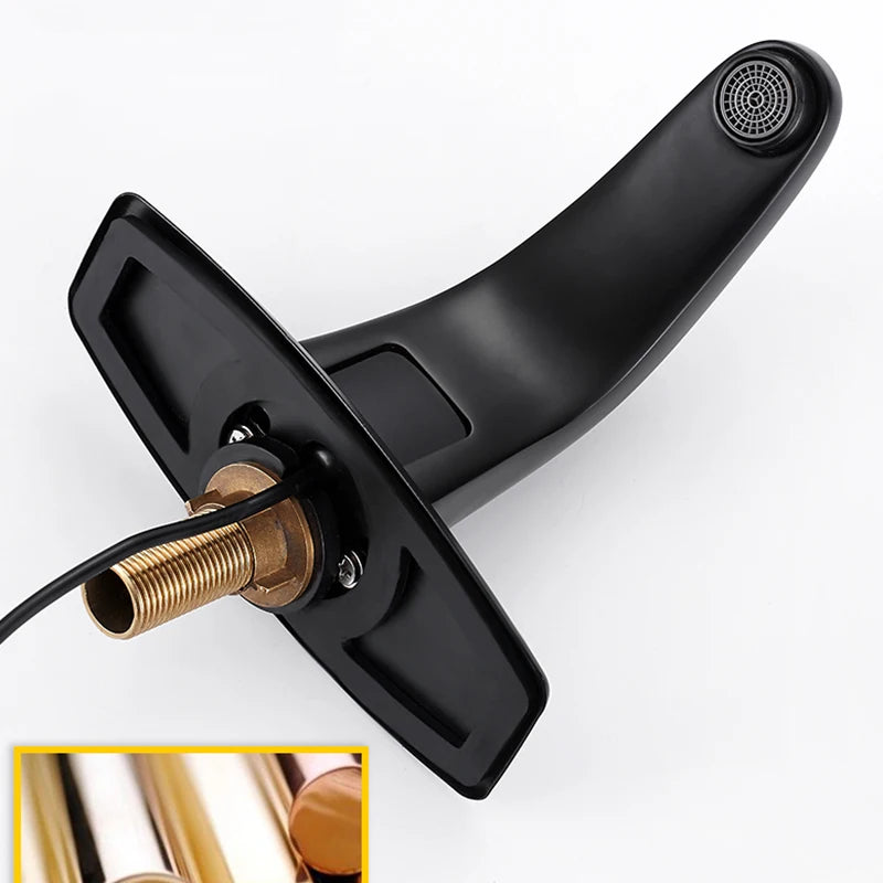 Matte Black Sensor Smart Basin Faucet Hot Cold Mixer Crane Basin Faucet Touchless Faucet Water Tap Torneira de lavatório