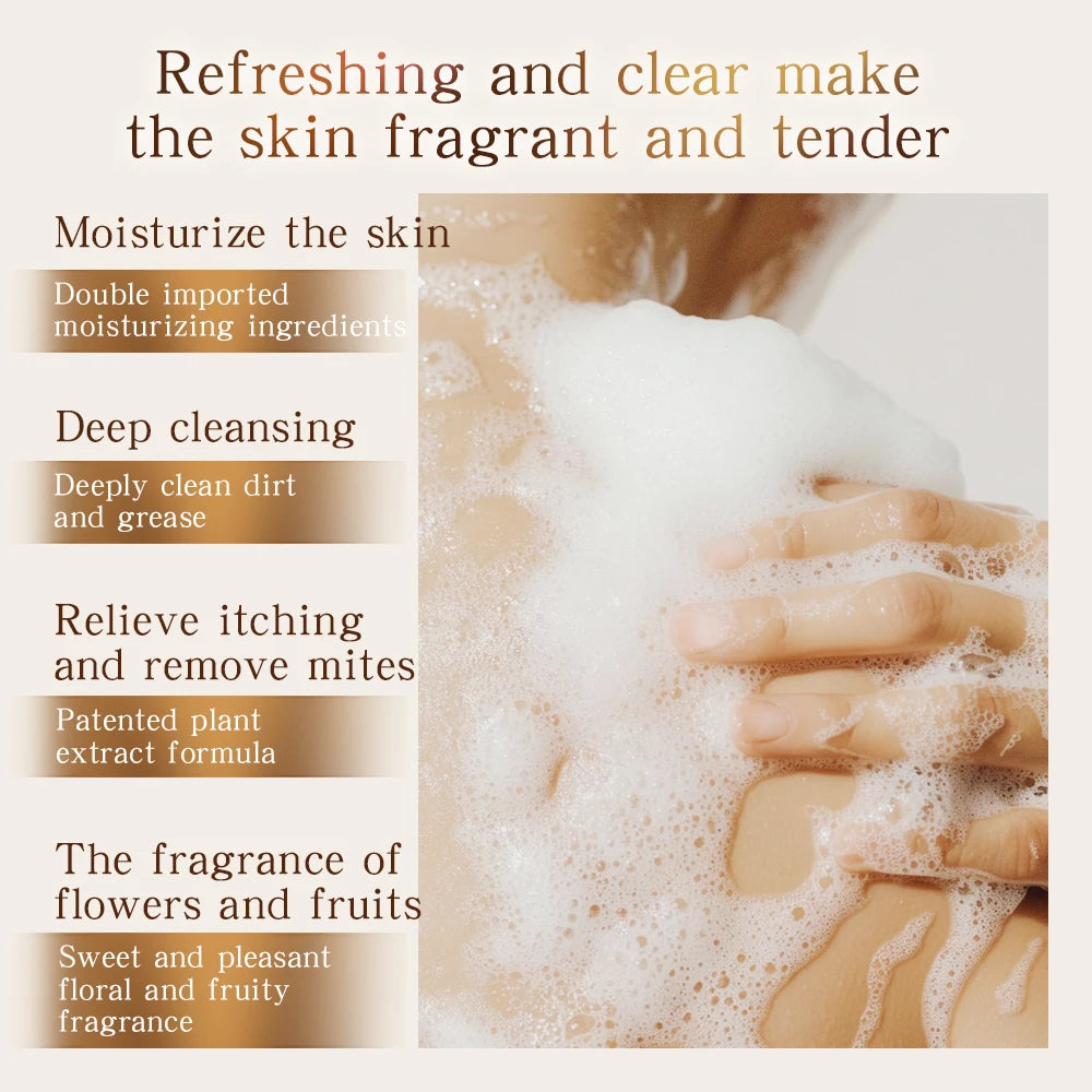 Private Label Natural Essential Oil Body Wash Aroma Deep Cleansing Soothing Jasmine Mint Shower Gel