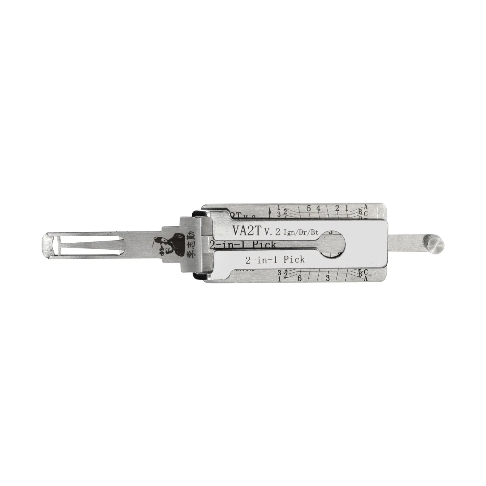 Original Lishi Tools VA2T 2 in 1 Locksmith Tools Lock Pick for Door Lock Opener Professional Hand Tools