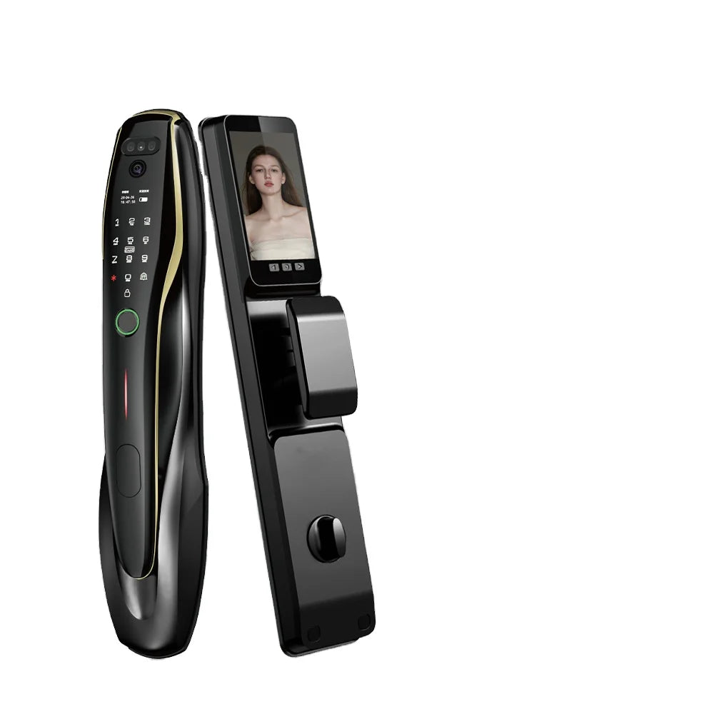 Eseye Tuya Face Recognition Smart Door Lock Digital Fingerprint Lock Automatic Lock Rfid Ic Card Wifi App Home Security DoorLock