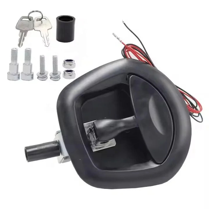12V Toolbox Electricic T Handle Key Truck Canopy Locks Compression Latch Whale Tail Lock RV Camper Compartment Door Lock
