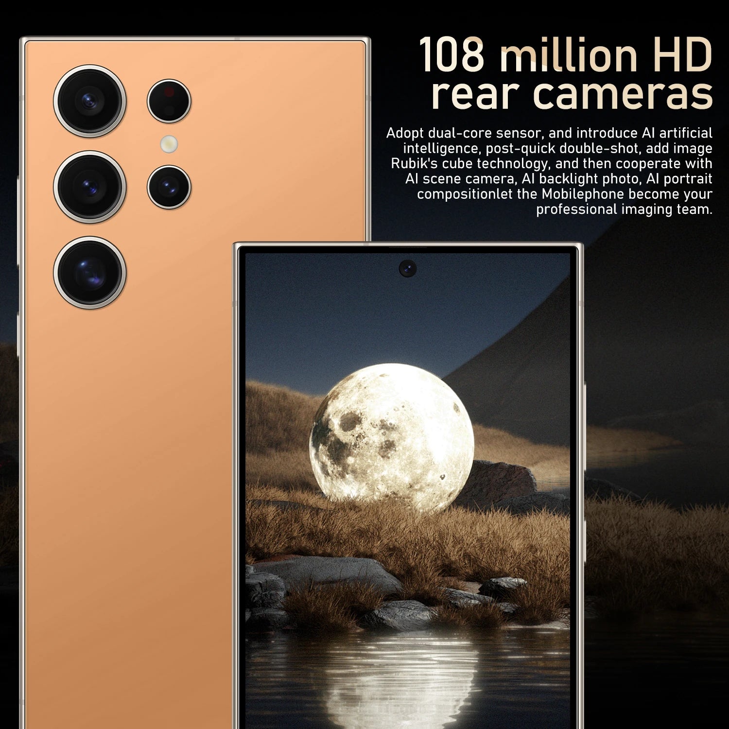New S24 Ultra Phone Version Smartphone 4GB+128GB Android Cellphones Original Unlocked 5g Gaming Mobile Phones