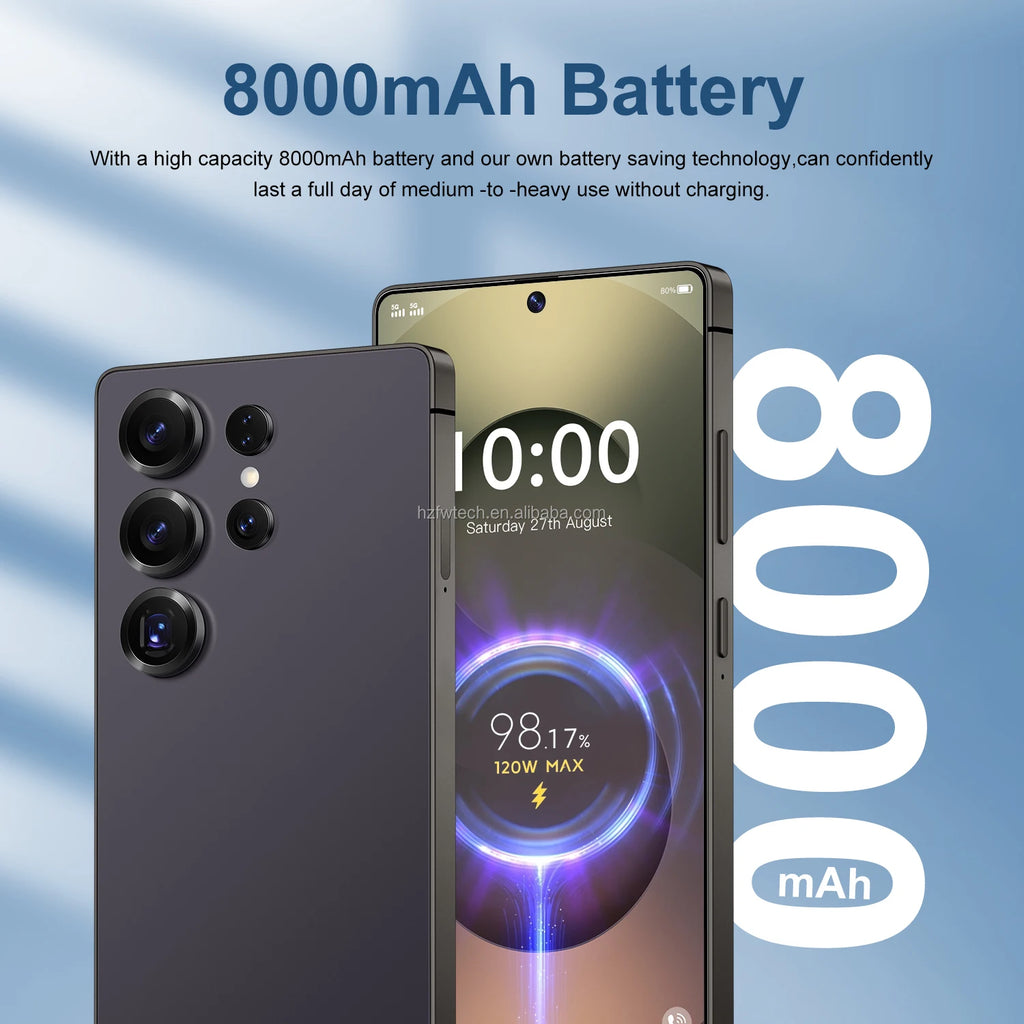 S25 Ultra 16GB+1TB Smartphone Android 14.0 Mobile Phones 7.3inch Unlocked Dual Card 5G Phones