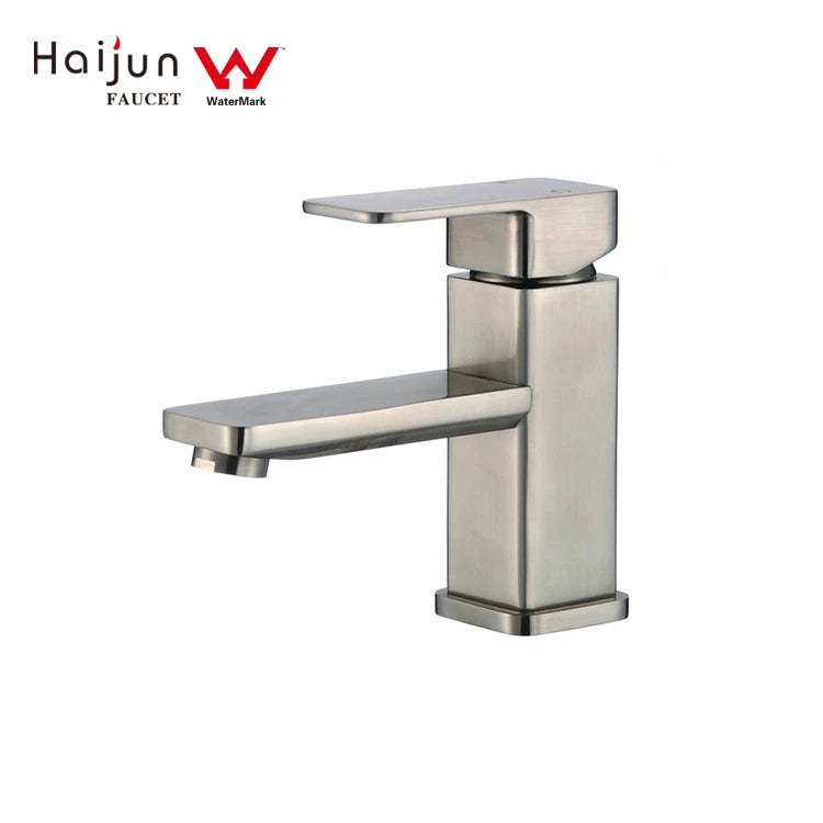 CUPC Washbasin Faucet - Cold and Hot Water Single Handle Tall Vessel Sink Brushed Nickel Vanity Bathroom Basin Faucet Mixer Taps