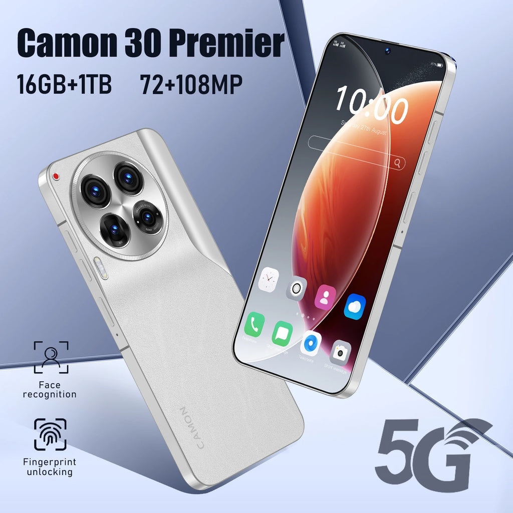 Camon 30 5G Gaming Smartphone Android 13 6.8" OLED 90Hz Display 6000mAh Battery Quad-Core MTK Dimensity C30 Pro Mobile Phones