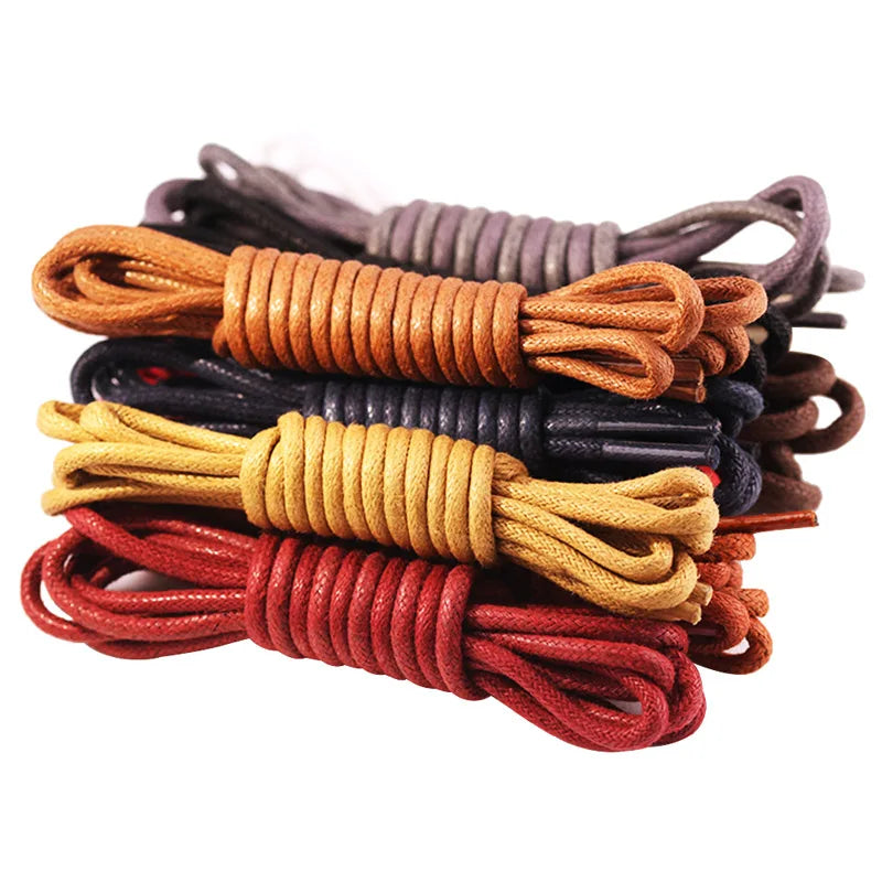 1Pair Round Shoelaces Polyester Solid Classic Shoelace Casual Sports Boots Shoe Laces Strings 50cm,80cm,100cm,120cm 11 Color
