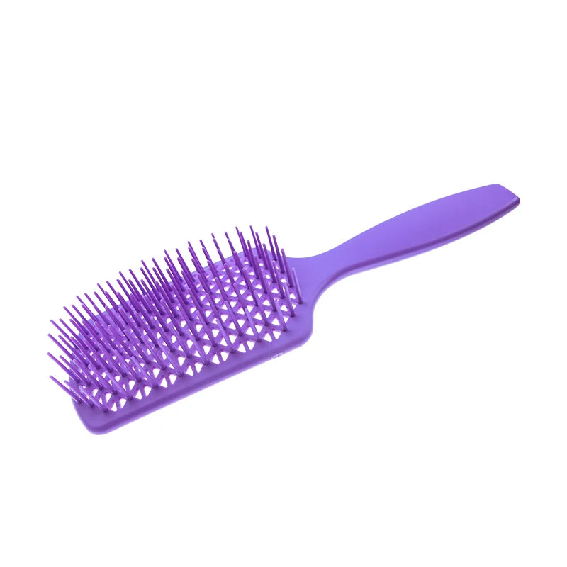 High Quality Customized Logo ABS Paddle Type Wet Vent Shower Detangling Hair Brush Plastic for Spherical Comb Hair Massage Comb