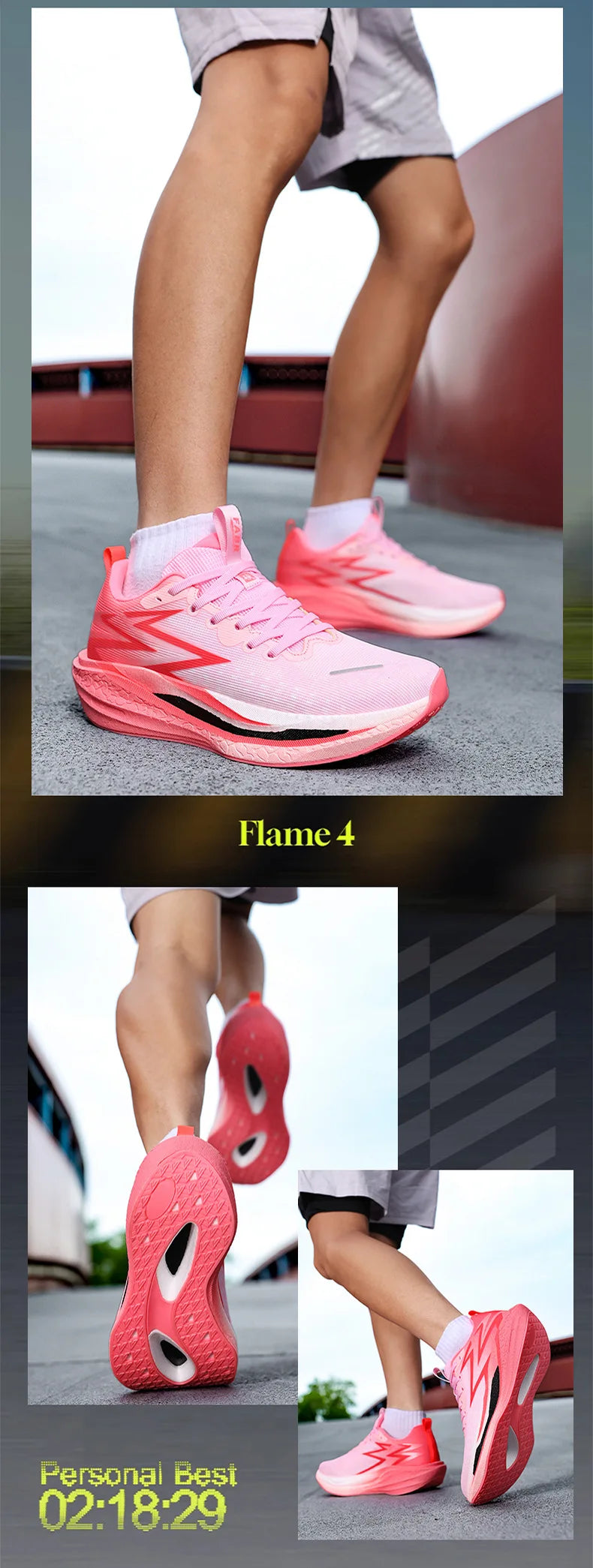 New Pointed Running Shoes Marathon Casual Sports Breathable Mesh Lightweight Lace-Up Closure Unisex Summer Cushioning TPR
