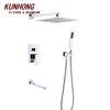 Fast Delivery Hotel Project Brass Chrome Bathroom Rain Shower System Three Function Concealed Mixer Shower Set With Sprayer