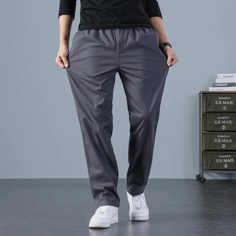Summer High Quality Casual Thin Slim Chino Pants Mens Wholesale Men Business Trousers