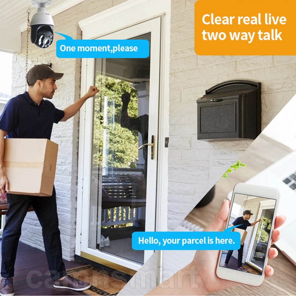 5MP Security IP Camera Onvif NVR E27 Light Bulb PTZ Video Surveillance Protection 256G System Smart Home Auto Tracking AI Human