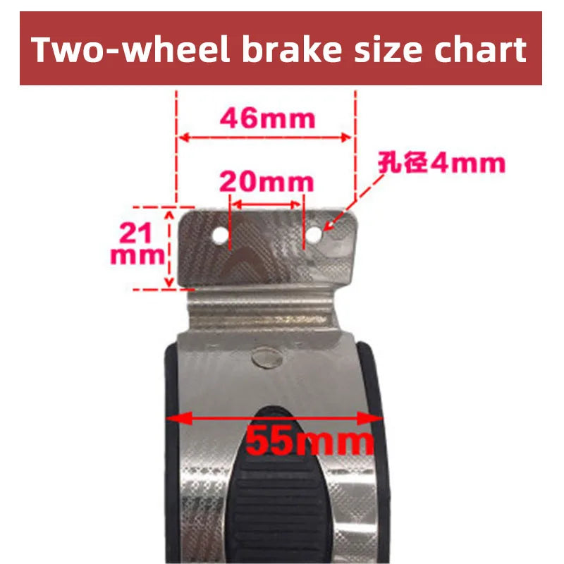 Scooter brake accessories brake pads children three or four wheeler skid rear wheel brake pads scooter back wheel brake