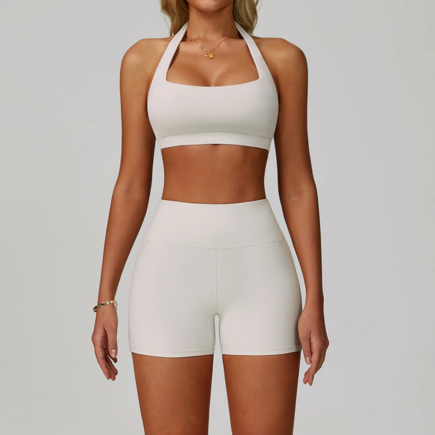 New Arrival Fashion High Stretchy Seamless Yoga 5 Pieces Set With Jacket Fitness Workout Clothes for Sports Women