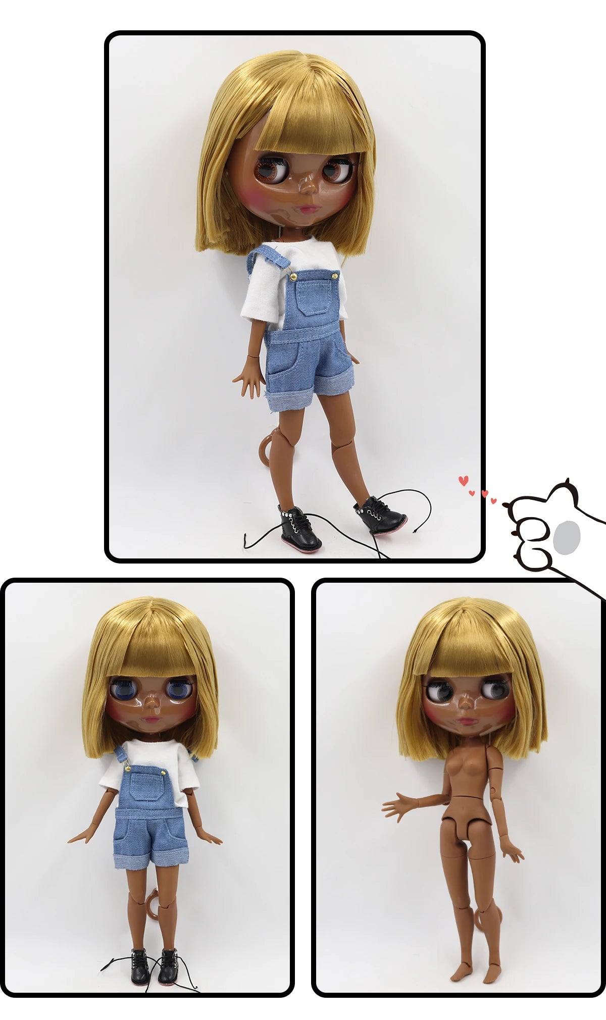 ICY DBS Blyth Doll 1/6 BJD Toy Joint Body Special Offer Lower Price DIY Girls Gift 30cm Anime Doll Random Eyes Colors