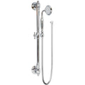 Brass Polished Chrome Concealed Shower System Bathroom Slide Bar Rainfall Shower Set