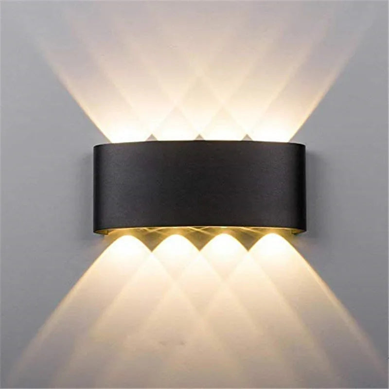 LED Wall Light 2W 6W 8W Waterproof Outdoor Wall Lamp Garden Porch Light Decor for Bathroom Bedroom Living Room AC85-265V