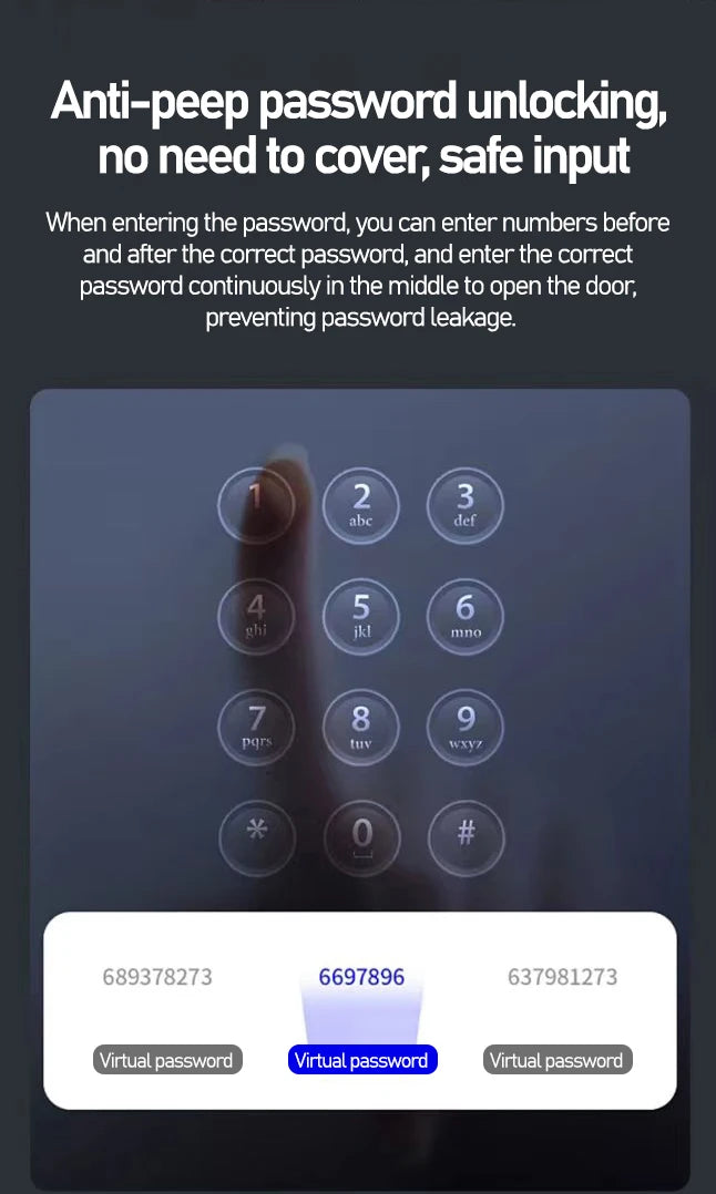 2026 Tuya 3D Face and Palm Recognition cat Eye Visibility Semiconductor Fingerpint Smart Door Lock Working with Smart Life App