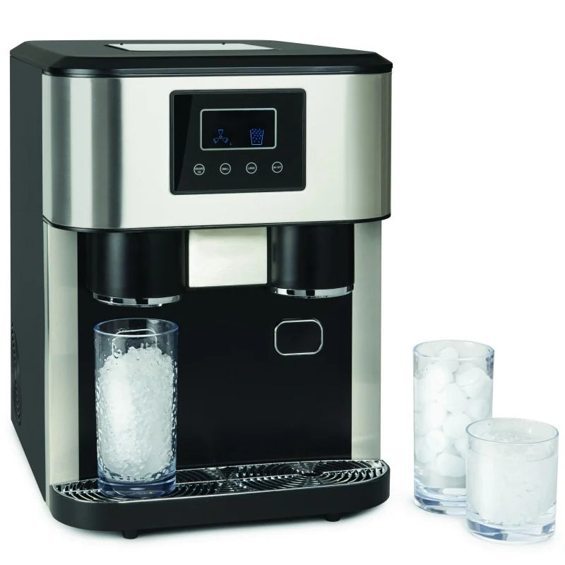 Hengyang Ice Maker 18kg Desktop Small Household Commercial Use Crushed Ice All-in-one Model ZBS-15 220V/110V Manual Water Adding