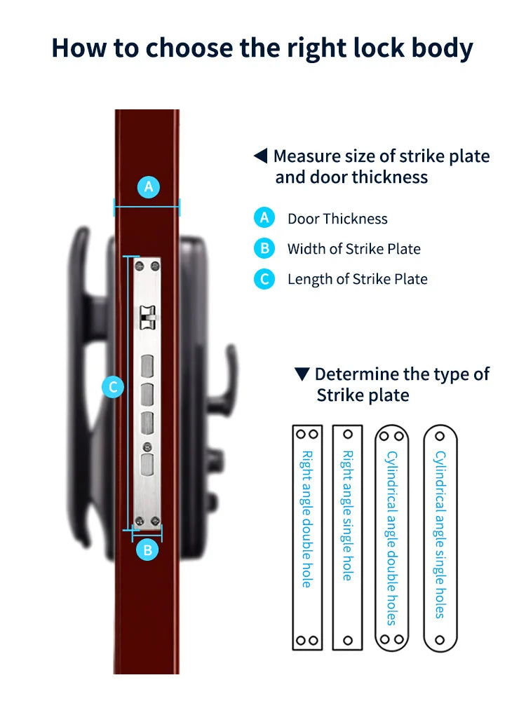Facial Recognition Video call Automatic Door Lock TUYA Front Door Fingerprint Smart Lock Digit Camera Visible Inner Screen