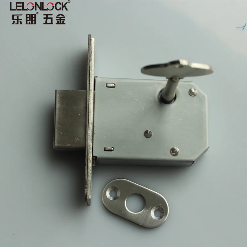 SS 304 Fire Hydrant Lock Single Tongue Square Plate Security Deadbolt Rack Bolt Door Lock