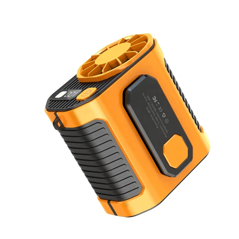 2026 Mini Air Cooler Fan Handheld USB/Battery 5000mAh Wearable Light 3-Speed Touch Control Brushless Motor Household Outdoor