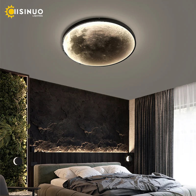 Modern LED Wall Lamp Moon Indoor Lighting For Bedroom Living Hall Room HOME Decoration Fixture Lights decorate Lusters Lamps