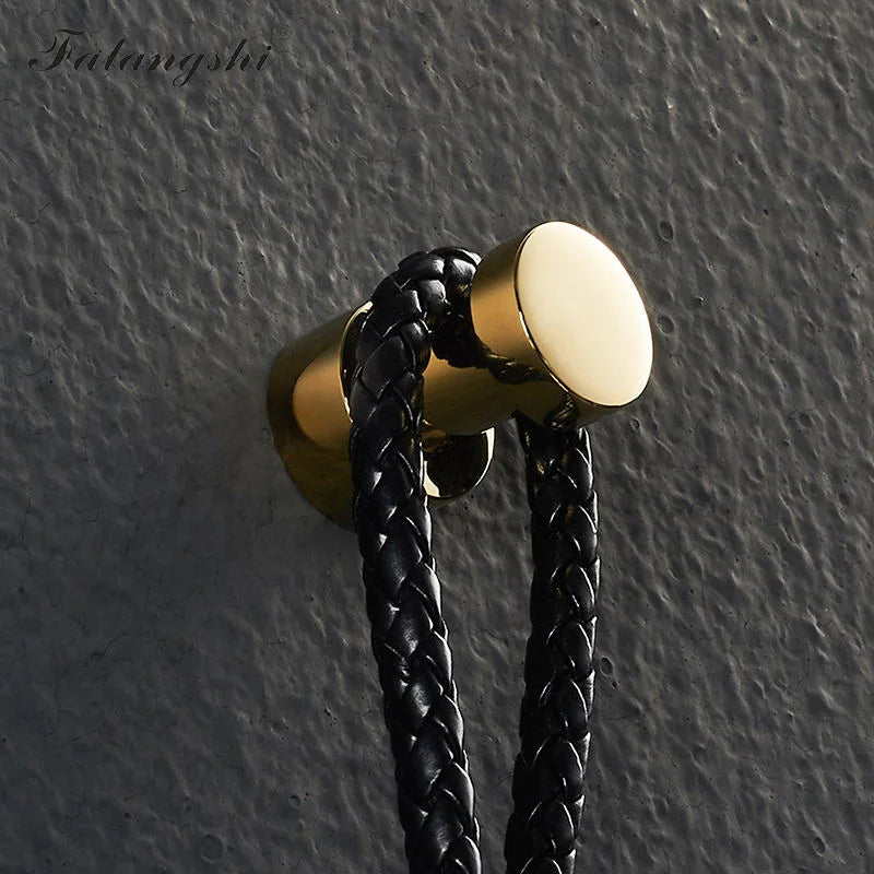 Brass Robe Hooks Clothes Hanger Household Small Decoration Rustproof Towel Hook Coat Hanger Key Rack Bathroom Accessories WB8123