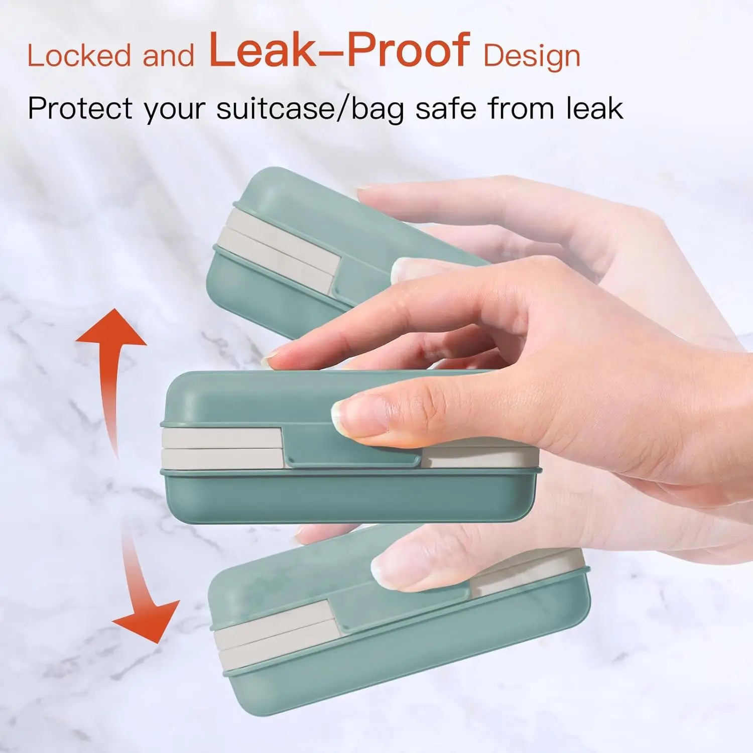 Quatish Bar Soap Holder Dish 1 Pack for Shower, Travel Soap Case with Lid for Gym, Camping Essentials, Hiking
