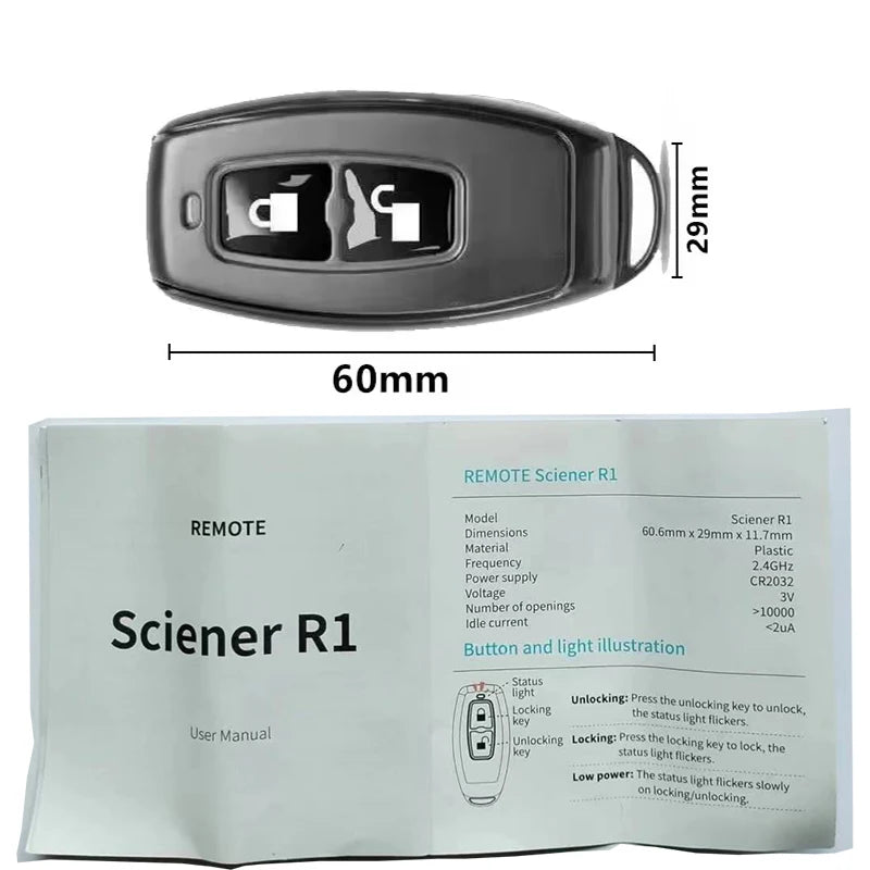 Smart Locks TTlock Wireless Key Fob R1 TThotel Remote Controller for Smart Door Lock R1 Wireless Remote Control Key