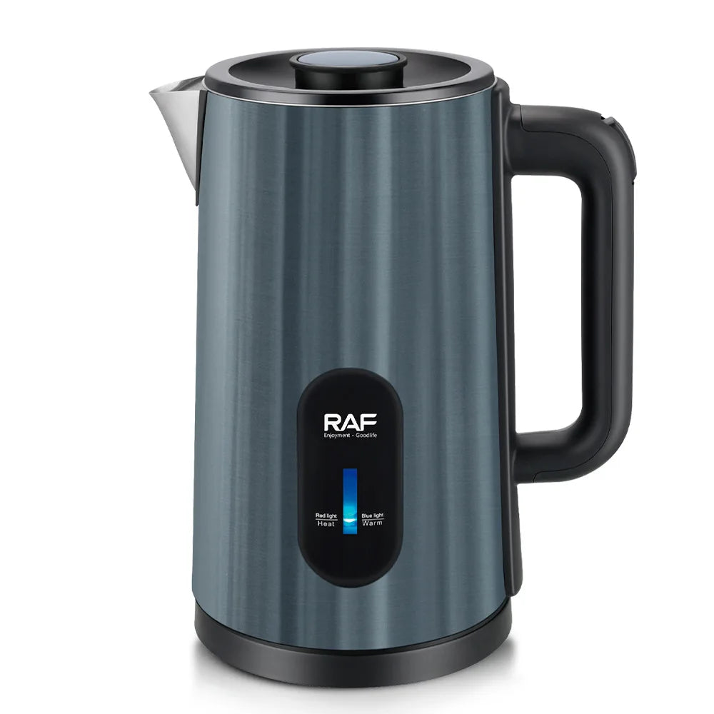 2.5L Portable Stainless Steel Electric Kettle Automatic Shut 60-70 Heat Preservation Cordless Design 360-Degree Household