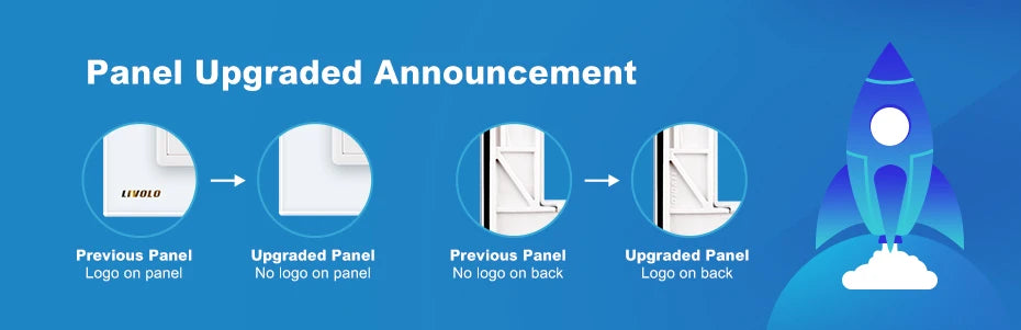 Livolo Luxury White Pearl Crystal Glass, EU standard, Single Glass Panel For 2 Gang  Wall Touch Switch,VL-C7-C2-11 (7 Colors)