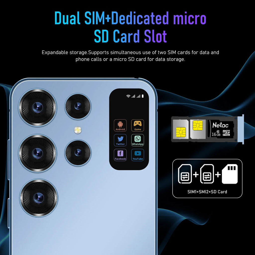 Phones Mobile Android Smartphone Mobile Phones Smartphone Smart Phone 2+16GB S24 for Sum S24 Ultra Sung