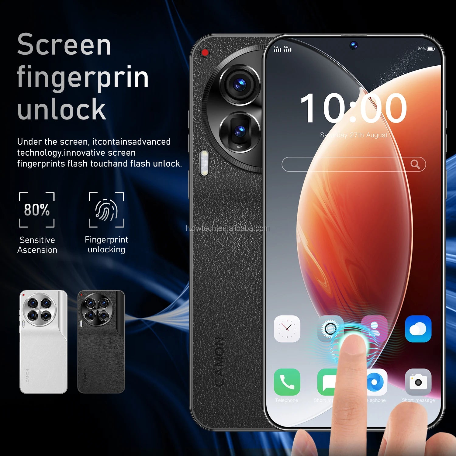 Camon 30 5G Gaming Smartphone Android 13 6.8" OLED 90Hz Display 6000mAh Battery Quad-Core MTK Dimensity C30 Pro Mobile Phones