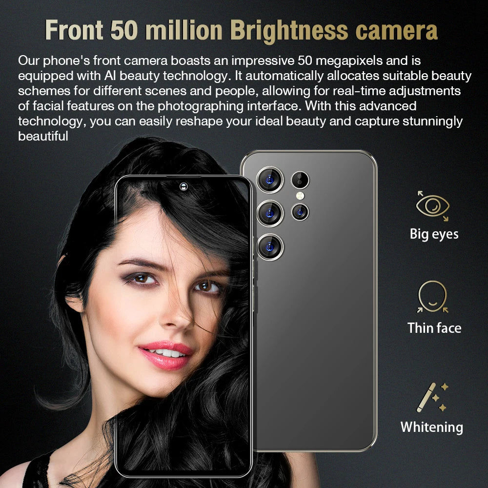 Cellphone SmartPhone S25 Ultra 16GB+512GB Smartphone 7inch Unlocked Dual Card 5G Phones Android 14 Mobile Phones