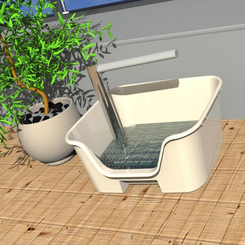 Custom Automatic Recirculating Bird Bath Tub, Electric Water Shower for Parrot Budgie Cockatiel