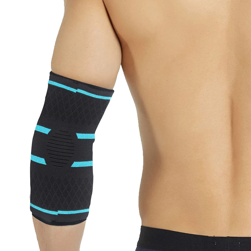 Customized Breathable Elbow Sleeves Non-Slip Elastic Sports Running Basketball Tennis Elbow Brace