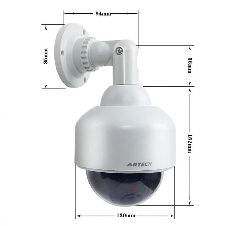 Creative White Dummy High Speed Spherical Camera Flashing LED Fake Dome Camera CCTV Surveillance Security System Indoor Outdoor