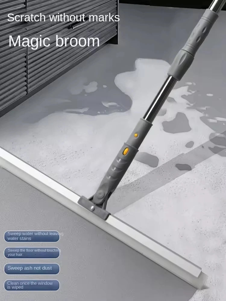 Commercial Household Silicone Cleaning Dust Push Water Scraper Plastic Floor Mop Wiper for Dust Removal Commercial Cleaning