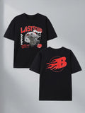 LastStand Skull Graphic Tee 100% Cotton US Warehouse 7 Colors
