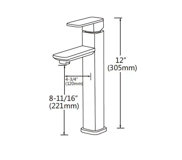 CUPC Washbasin Faucet - Cold and Hot Water Single Handle Tall Vessel Sink Brushed Nickel Vanity Bathroom Basin Faucet Mixer Taps