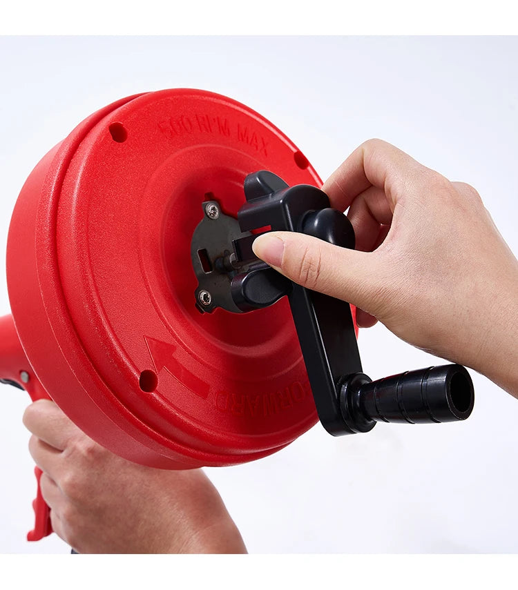 High Quality Drain Snake 5m, Auger Plumbing Snake Hair Drain Clog Remover,Drill Attachment Shower Sink Toilet Sewer Tool Cleaner